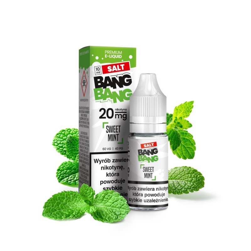 Liquid Bang Bang Salt 20mg 10ml - Sweet Mint  (A25) | Eliq Vapoteur