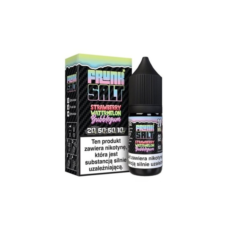 Liquid Frunk Salt 20 mg 10 ml - Strawberry Watermelon Bubblegum | Eliq Vapoteur