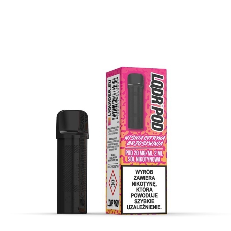 Cartouche LQDR Pod 2ml - Cerise Citron Pêche | EliqVapoteur