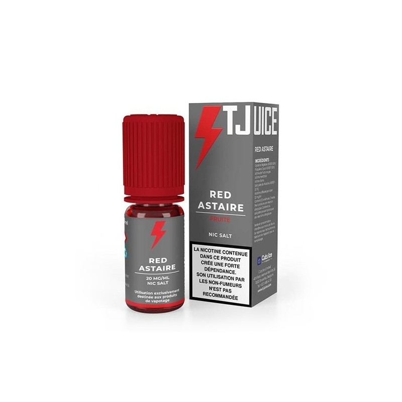 Liquid T-Juice 10mg 10ml Red Astaire Salt | Eliq Vapoteur
