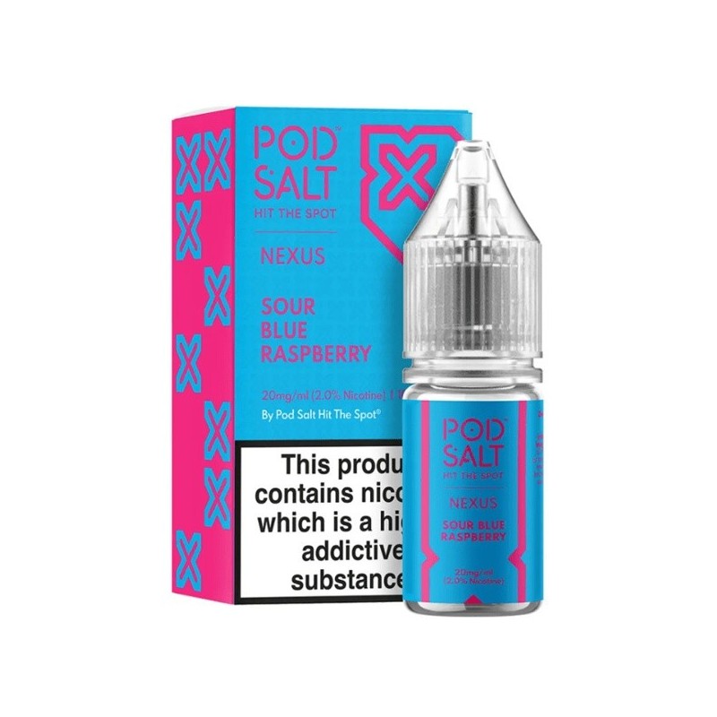 Liquid Pod Salt Nexus - Sour Blue Raspberry - 10ml - 20mg (A25) | Eliq Vapoteur