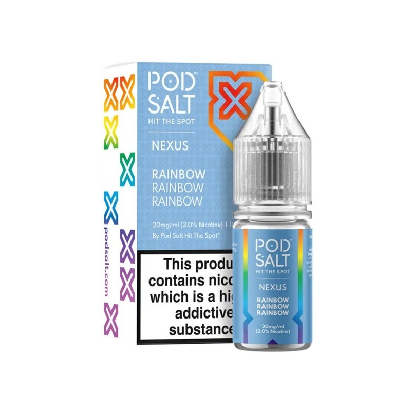 Liquid Pod Salt Nexus - Rainbow - 10ml - 20mg (A25) | Eliq Vapoteur