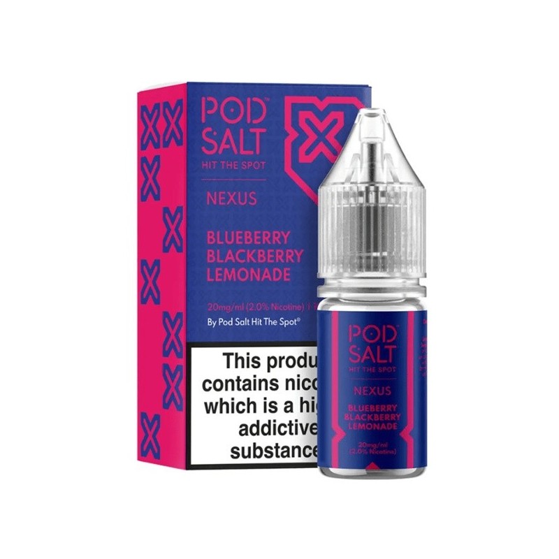 Liquid Pod Salt Nexus - Blueberry Blackberry Lemonade - 10ml - 20mg (A25) | Eliq Vapoteur