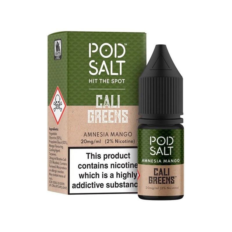 Liquid Pod Salt Fusion - Amnesia Mango - 10ml - 20mg (A25) | Eliq Vapoteur