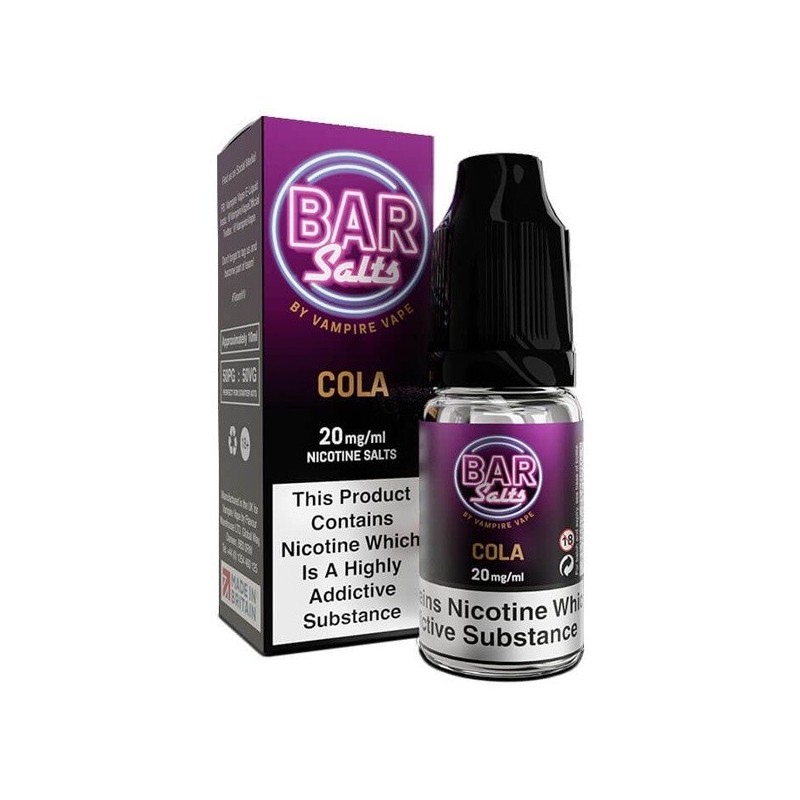 Liquid Bar Salt - Cola 20 mg 10 ml | Eliq Vapoteur