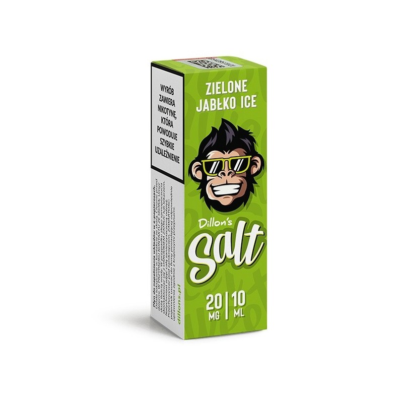 Liquid Dillon's Salt - Zielone Jabłko Ice 20mg 10ml  (A25) | Eliq Vapoteur