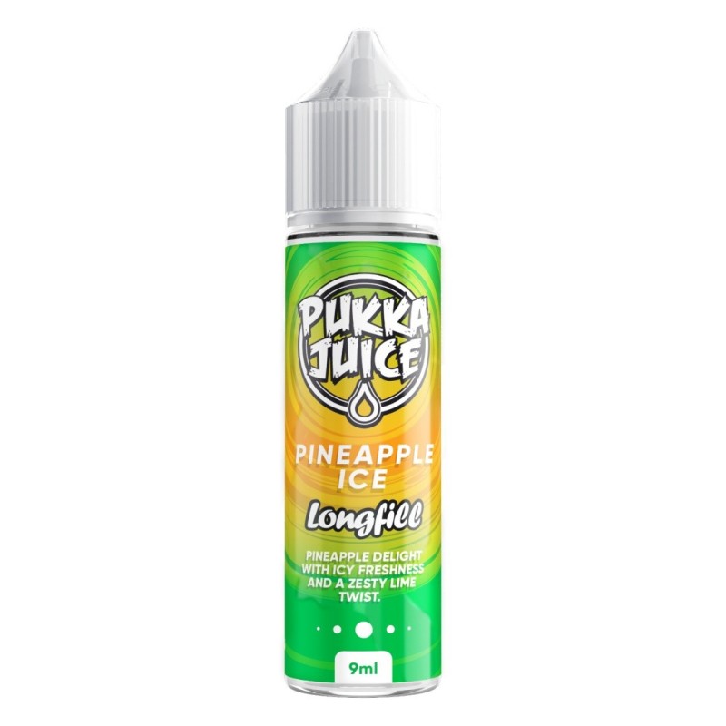 Longfill Pukka Juice 9/60ml - Ananas Glacé | Eliq Vapoteur