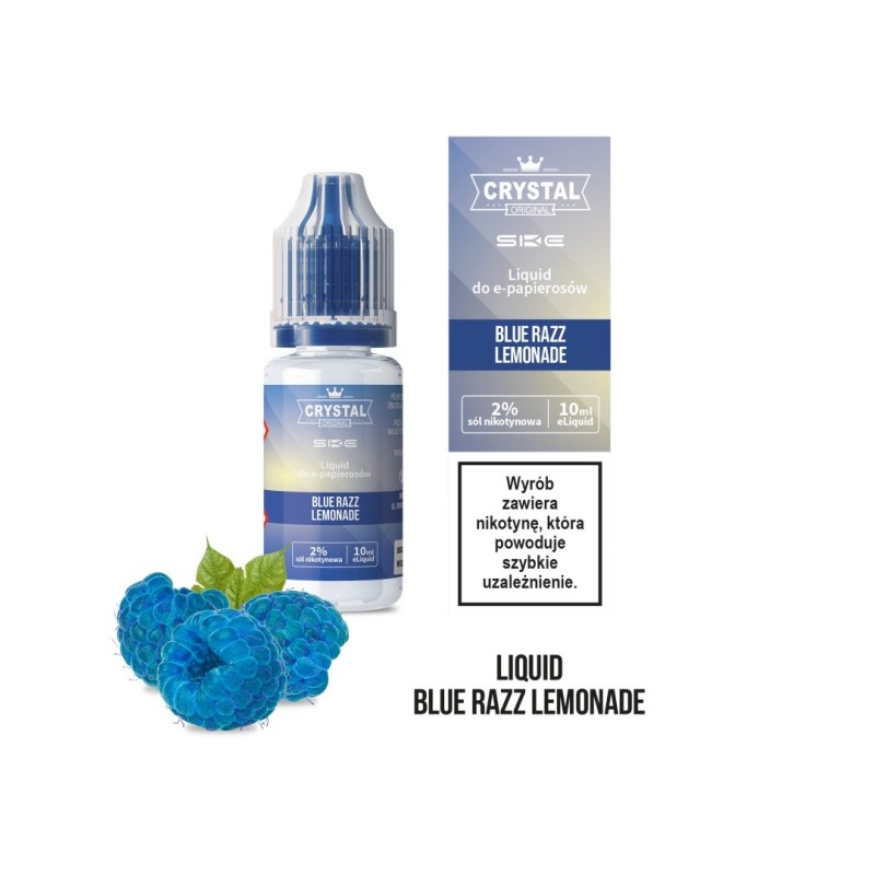 E-liquide Crystal Salt - Blue Razz Lemonade 20 mg - 10 ml | EliqVapoteur