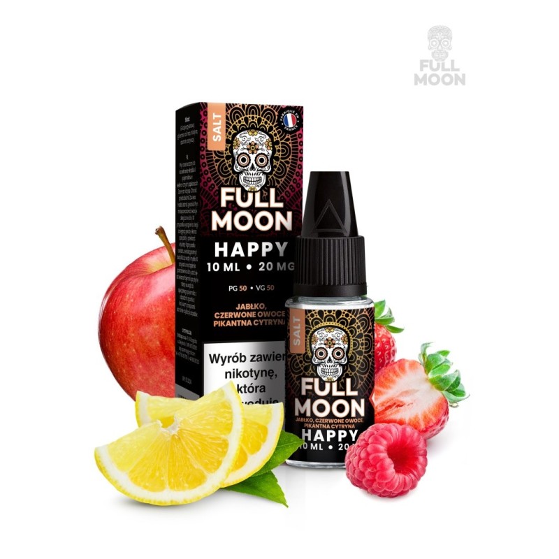 Liquid Full Moon Salt - HAPPY - 20 mg 10 ml | Eliq Vapoteur