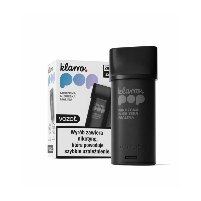 Klarro POP 2ml Cartridge - Frozen Blue Raspberry 20mg (A25) | Eliq Vapoteur
