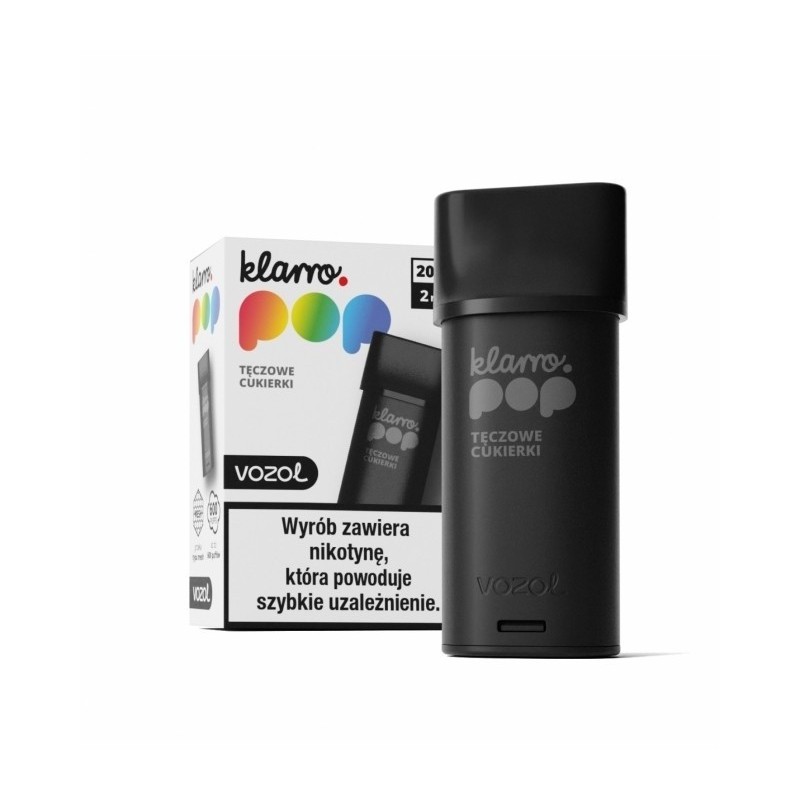 Klarro POP 2ml Cartridge - Rainbow Candy 20mg (A25) | Eliq Vapoteur