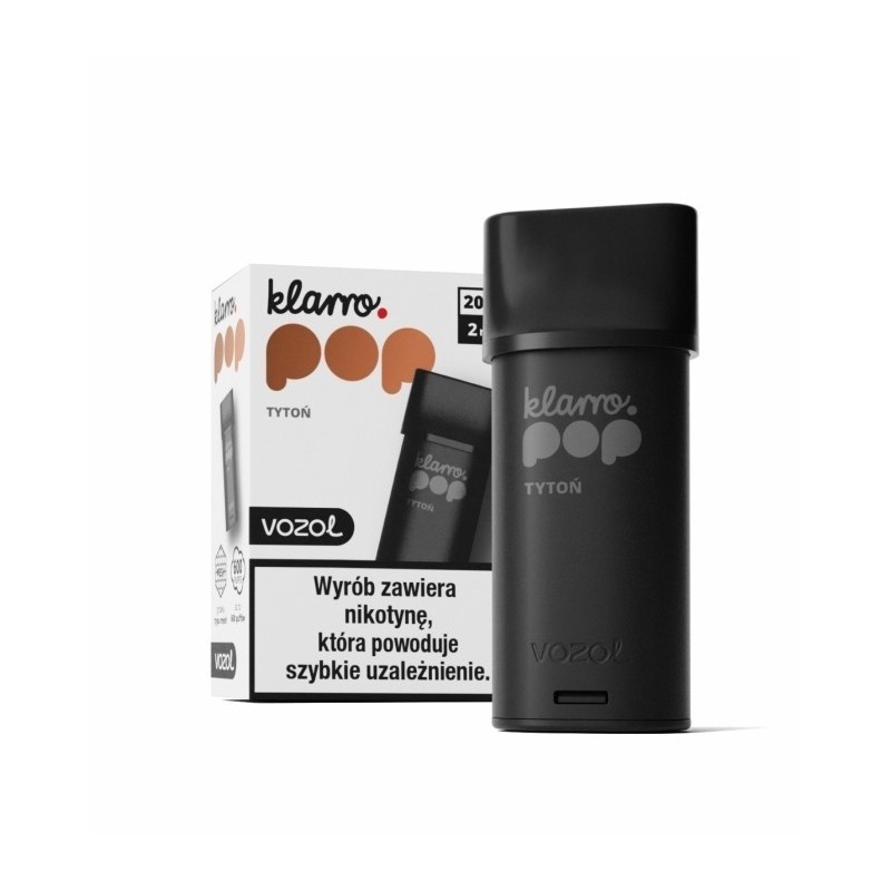 Wkład Klarro POP 2ml - Tytoń 20mg  (A25) | Eliq Vapoteur