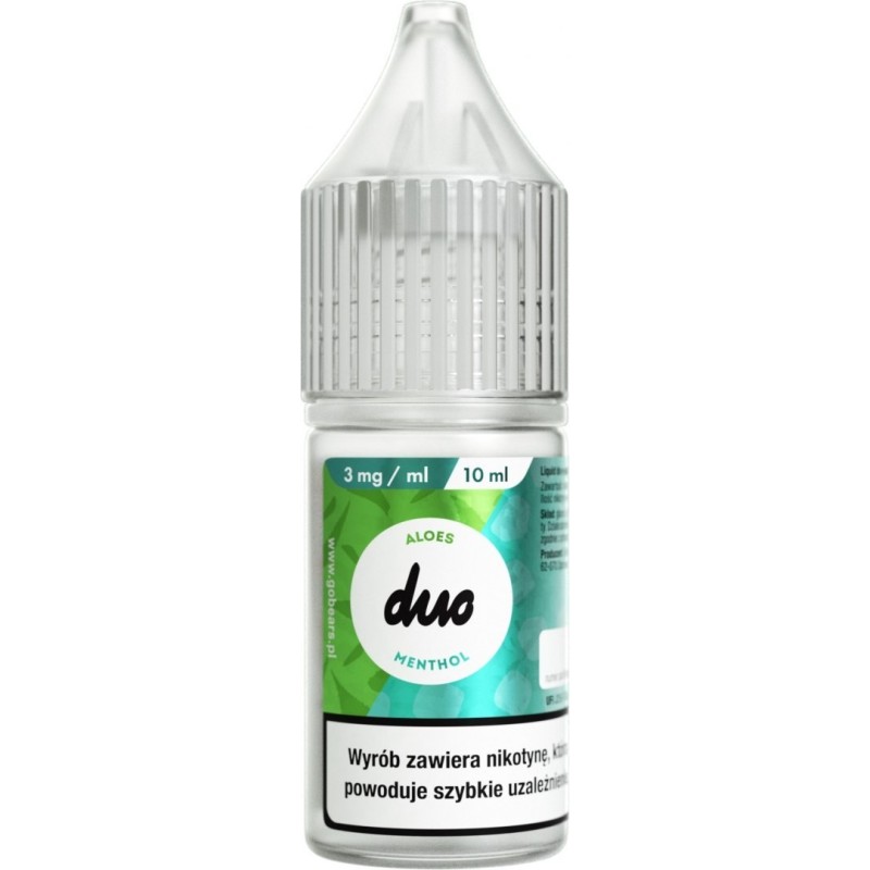 Liquid Duo Nicotine 10ml - Aloes Menthol 3mg | Eliq Vapoteur