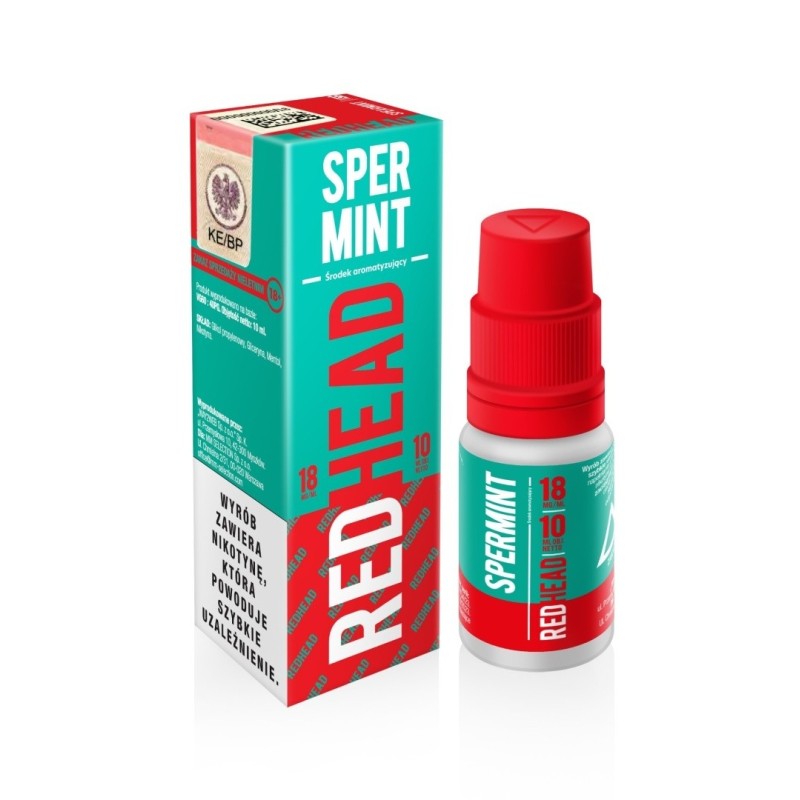 Liquid RedHead - Spermint 18mg 10ml  (A25) | Eliq Vapoteur