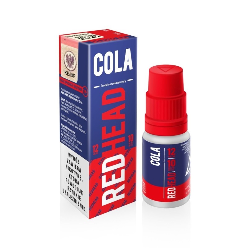 Liquid RedHead - Cola 12mg 10ml  (A25) | Eliq Vapoteur