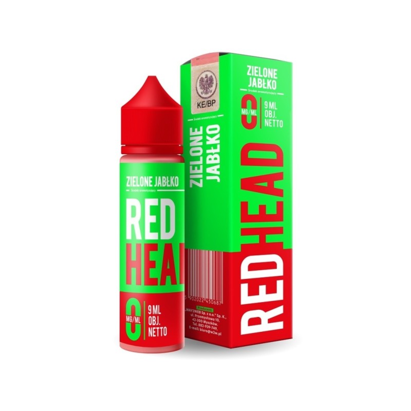 Longfill RedHead 9/60ml - Pomme Verte (A25) | Eliq Vapoteur