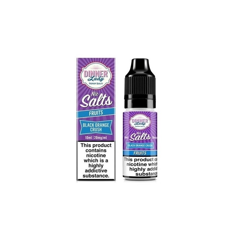 Liquid Dinner Lady Salt 20mg - Black Orange Crush | Eliq Vapoteur
