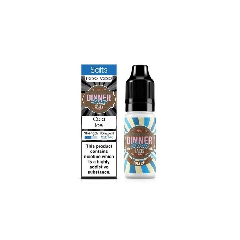 Liquid Dinner Lady Salt 20mg - Cola Ice | Eliq Vapoteur