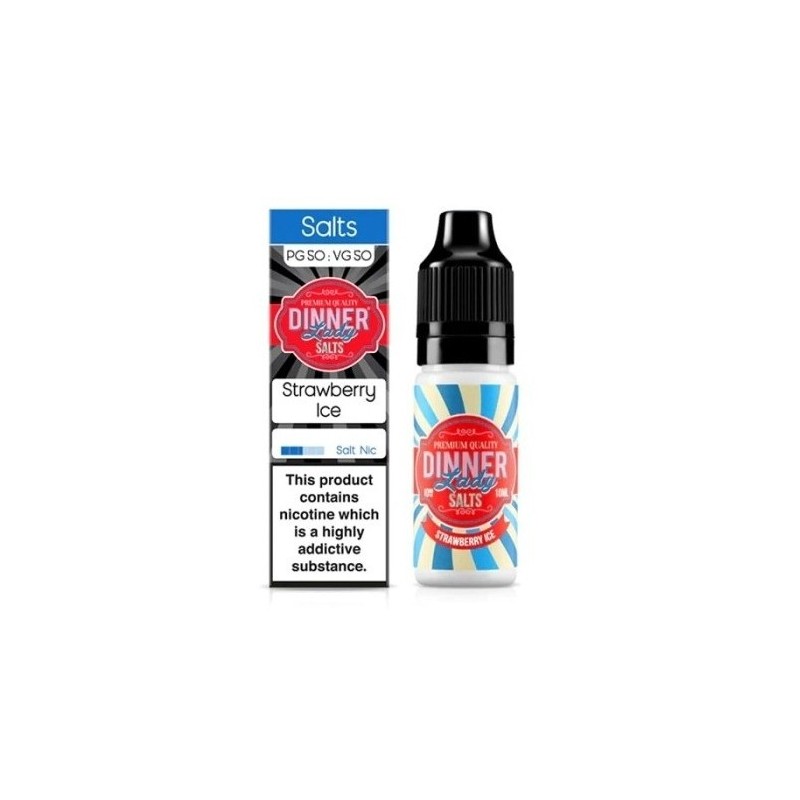 Liquid Dinner Lady Salt 20mg - Glace à la fraise | Eliq Vapoteur