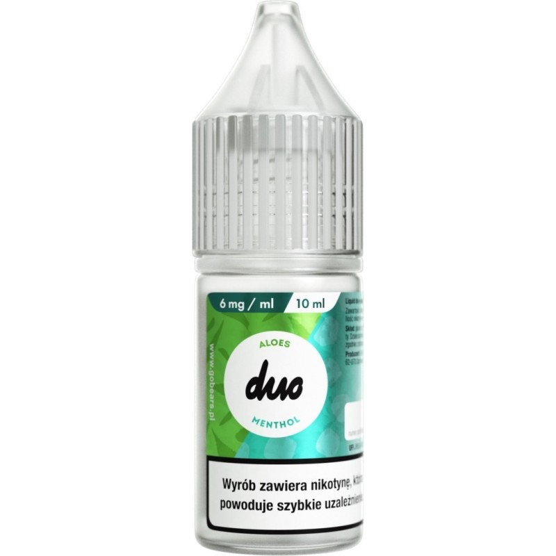 Liquid Duo Nicotine 10ml - Aloes Menthol 6mg | Eliq Vapoteur