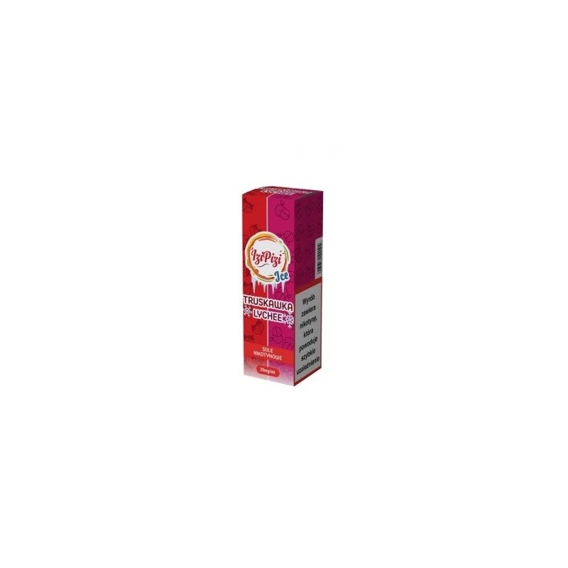 Liquid Izi Pizi Salt - Fraise Lychee Glacé 20mg 10ml (A25) | Eliq Vapoteur