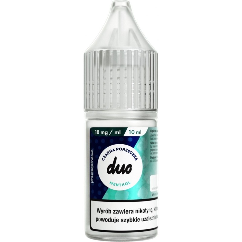 Liquid Duo Nicotine 10ml - Blackcurrant Menthol 18mg | Eliq Vapoteur