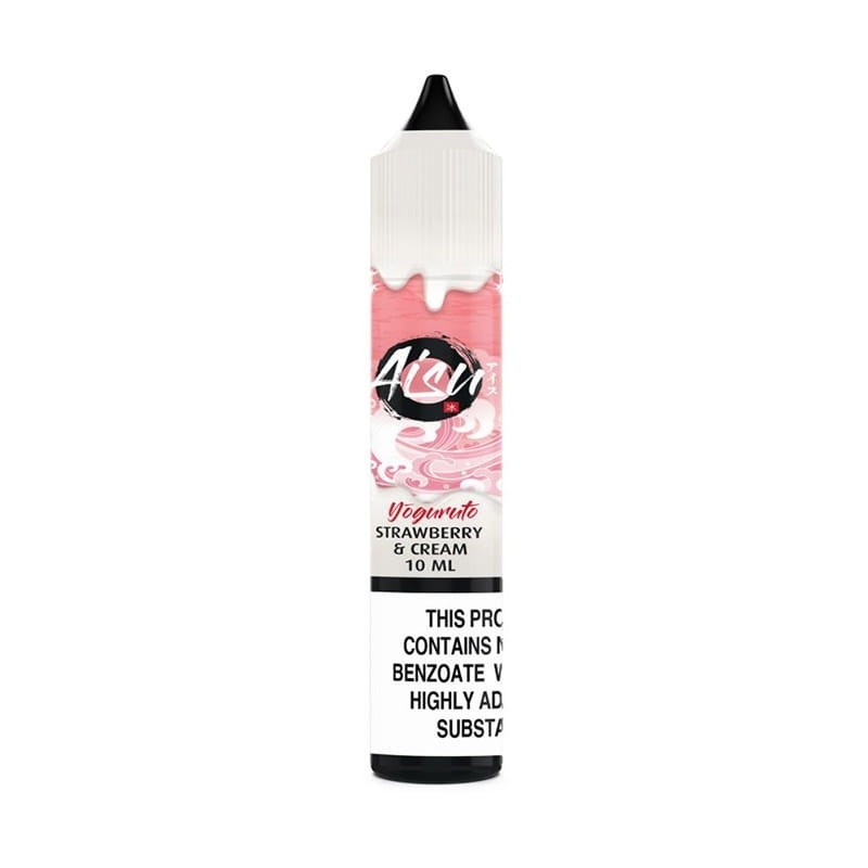 Liquid Aisu Salt 20mg 10ml - Strawberry Cream  (A25) | Eliq Vapoteur