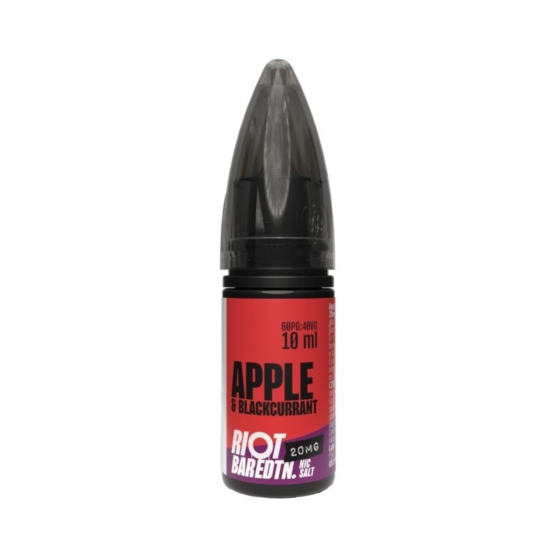 Liquid RIOT Salt 10ml - Apple Blackcurrant 20mg | Eliq Vapoteur