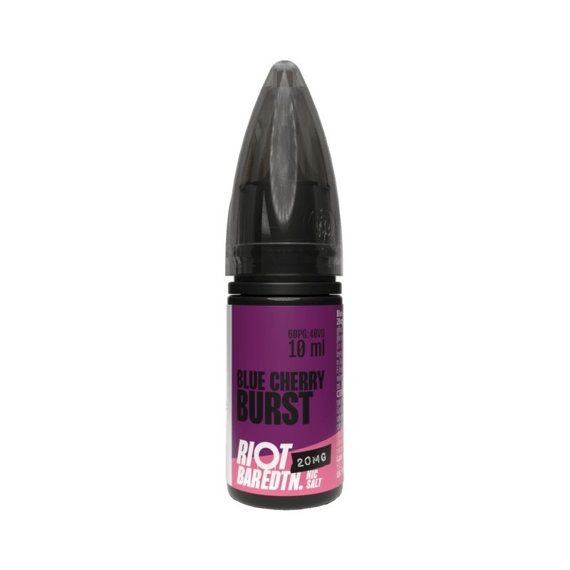 E-liquide RIOT Salt 10ml - Blue Cherry Burst 20mg | EliqVapoteur