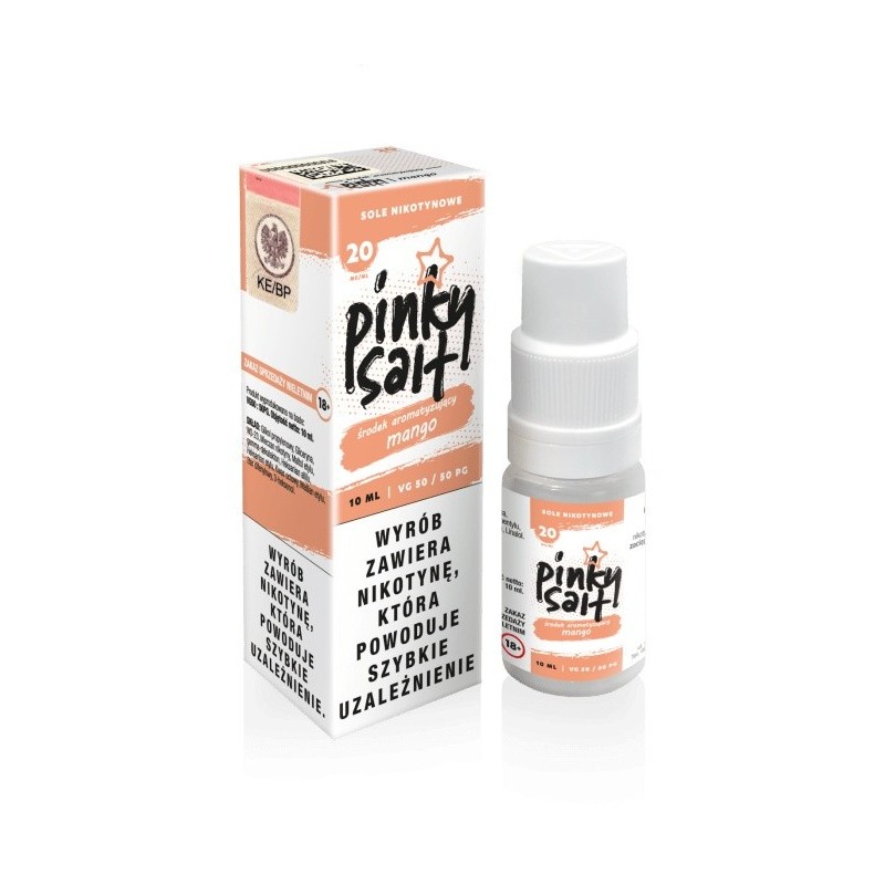 Liquid Pinky Vape Salt - 10ml Mangue 20mg (A25) | Eliq Vapoteur