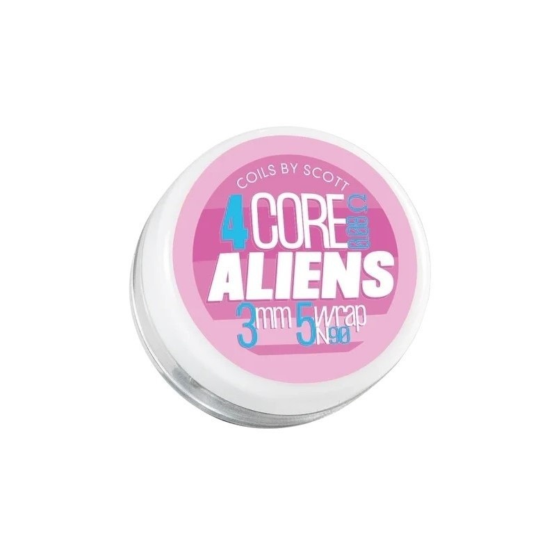 Coils by Scott 4 Core Alien 0.08 oHm NI90 | Eliq Vapoteur