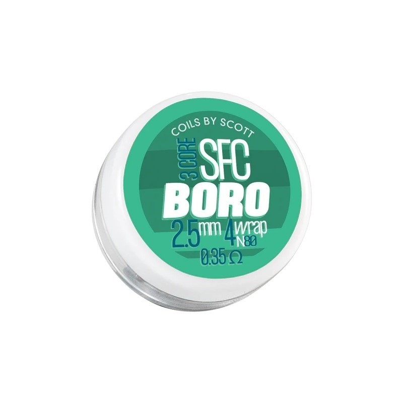 Coils by Scott 3 Core SFC Boro 0.35ohm NI 80 | Eliq Vapoteur