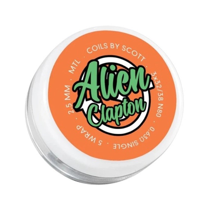 Coils by Scott MTL Alien Clapton 0.63 OHM NI 80 | Eliq Vapoteur