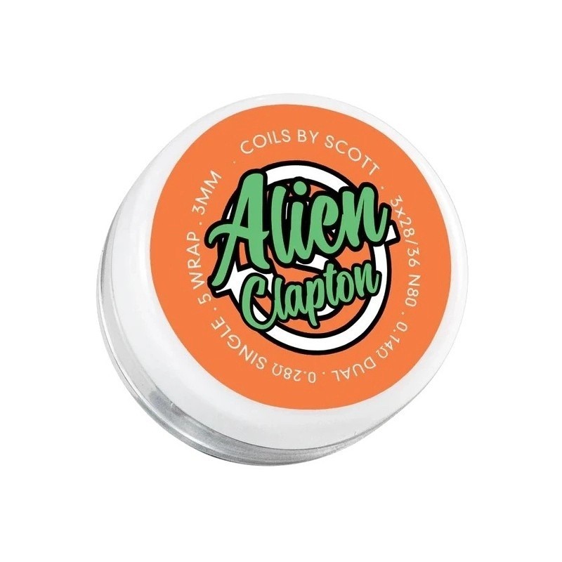 Coils par Scott Alien Clapton 0.14ohm NI80 | Eliq Vapoteur