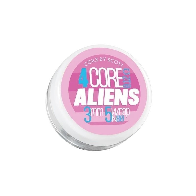 Coils by Scott 4 Core Alien 0.12ohm NI80 | Eliq Vapoteur