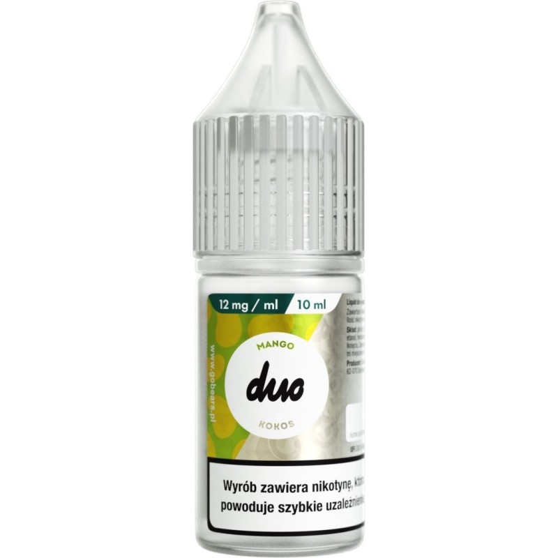 Liquid Duo Nicotine 10ml - Mango Coconut 12mg | Eliq Vapoteur
