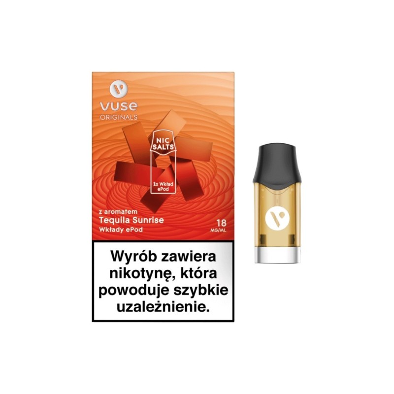 Wkład Vuse Pro - Tequila Sunrise 18mg/ml | Eliq Vapoteur