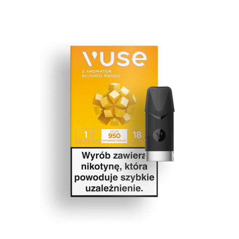 Wkład Vuse Pro - Blushed Mango 18mg/ml | Eliq Vapoteur