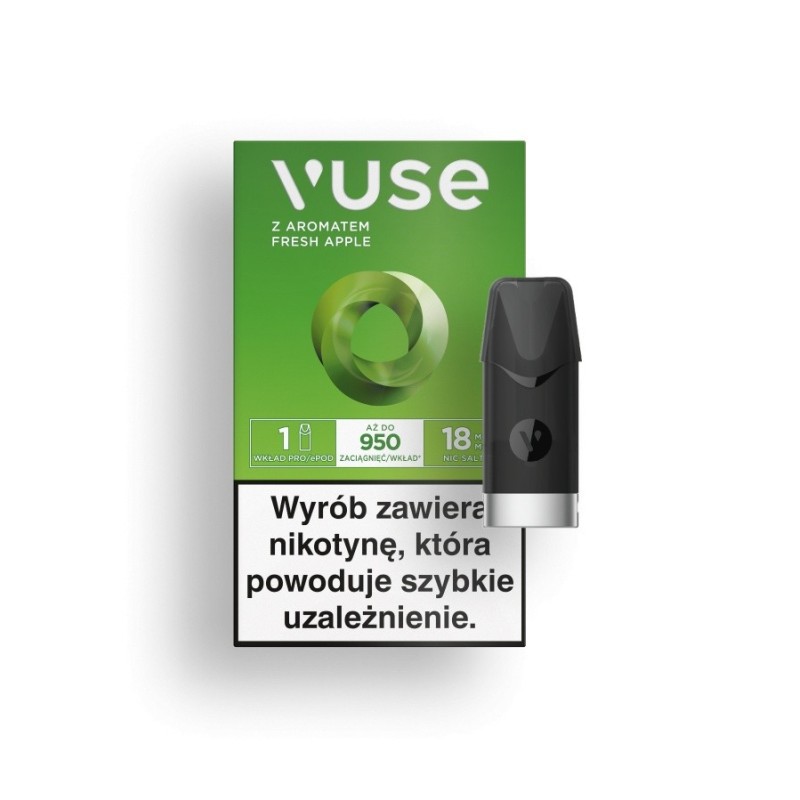 Wkład Vuse Pro - Fresh Apple 18mg/ml | Eliq Vapoteur