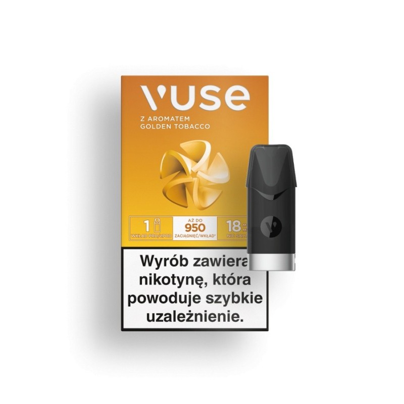 Wkład Vuse Pro - Golden Tobacco 18mg/ml | Eliq Vapoteur