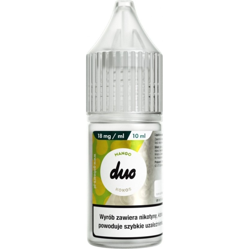 E-liquide Duo Nicotine 10ml - Mangue Coco 18mg | EliqVapoteur