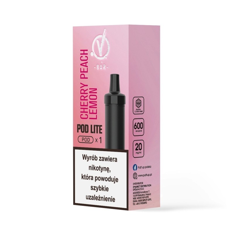 Kartridż Wkład Cubo Pod 20mg 2ml - Cherry Peach Lemon (A25) | Eliq Vapoteur