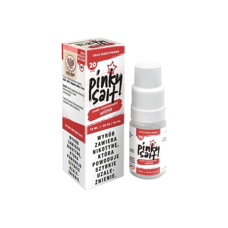 Pinky Vape Salt E-liquid - 10ml Cherry 20mg | EliqVapoteur