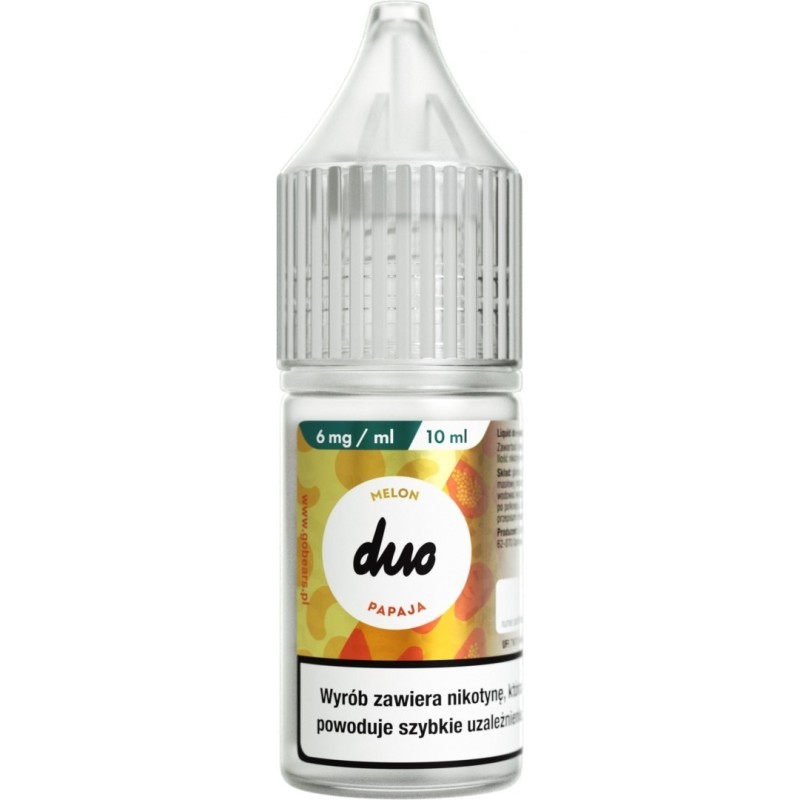 Liquid Duo Nicotine 10ml - Melon Papaya 6mg | Eliq Vapoteur
