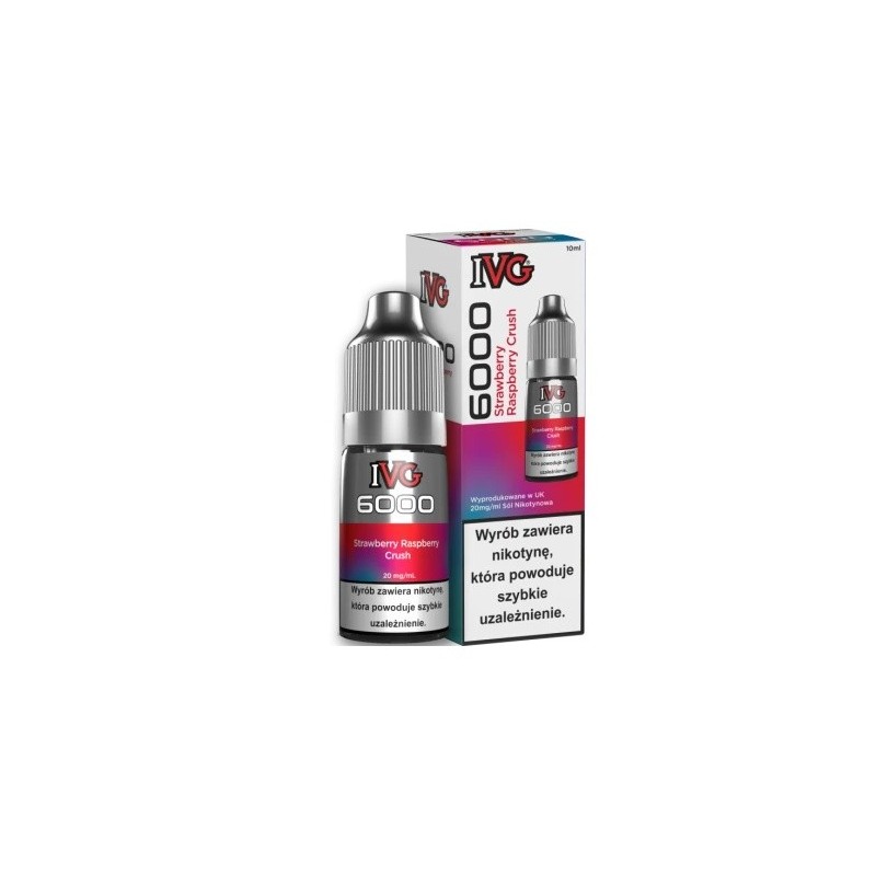 Liquid IVG 6000 Salt - Écrasé de Fraise et Framboise 20 mg 10 ml (A25) | Eliq Vapoteur
