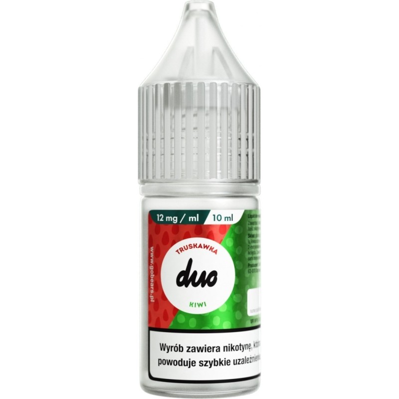 Duo Nicotine E-liquid 10ml - Strawberry Kiwi 12mg | EliqVapoteur