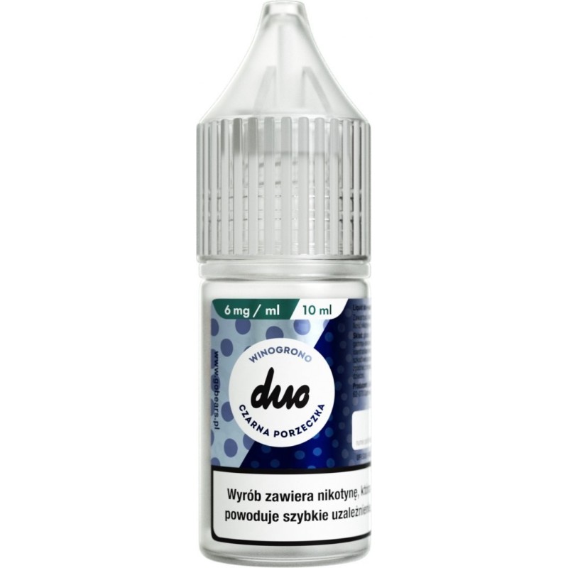 Liquid Duo Nicotine 10ml - Blackcurrant Grape 6mg | Eliq Vapoteur