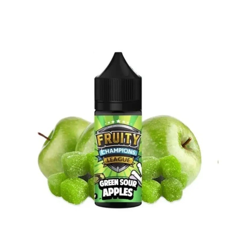 Fruity Champions League 30ml - Green Sour Apples (A25) | Eliq Vapoteur