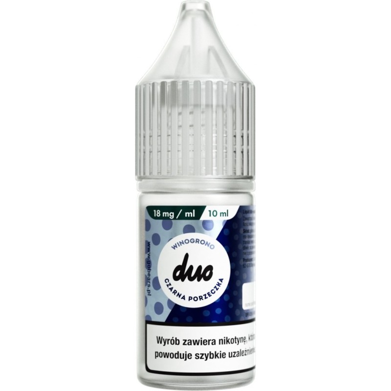 Liquid Duo Nicotine 10ml - Blackcurrant Grape 18mg | Eliq Vapoteur