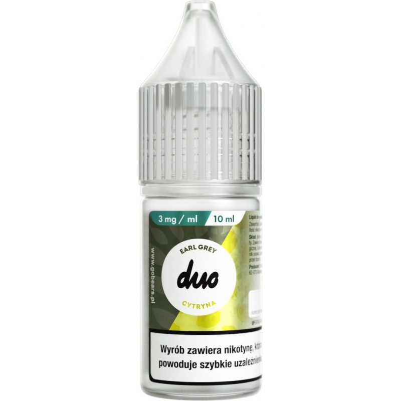 E-liquide Duo Nicotine 10ml - Earl Grey Citron 3mg | EliqVapoteur